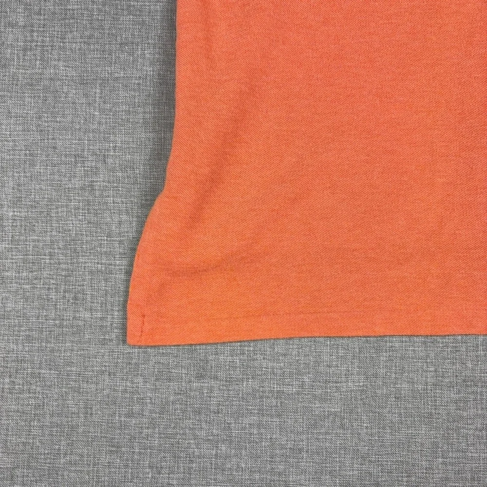 Vintage Ralph Lauren Polo Shirt Mens Large Orange Cotton Short Sleeve